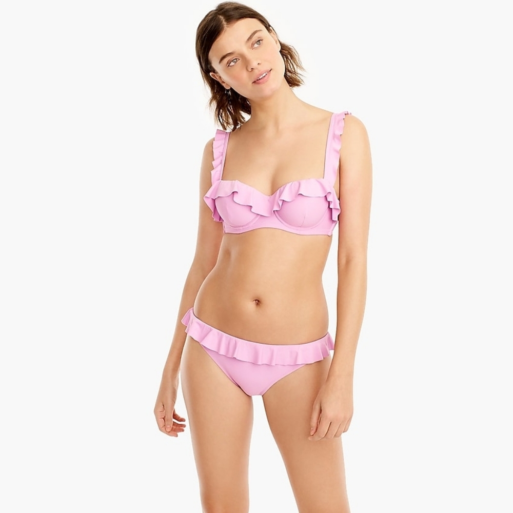 J. Crew ruffle bikini top
